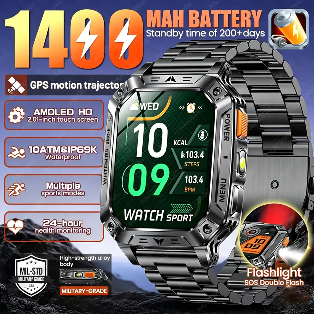 Smartwatch Custom - Nuovo Smartwatch Uomo 2026 con Batteria