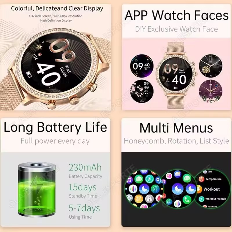 Elegante Smartwatch da Donna c - Smartwatch X12 recensione e prezzo
